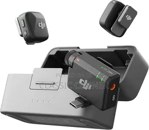 Dji Mini Wireless Microphone With (2tx +1rx)Charging Case