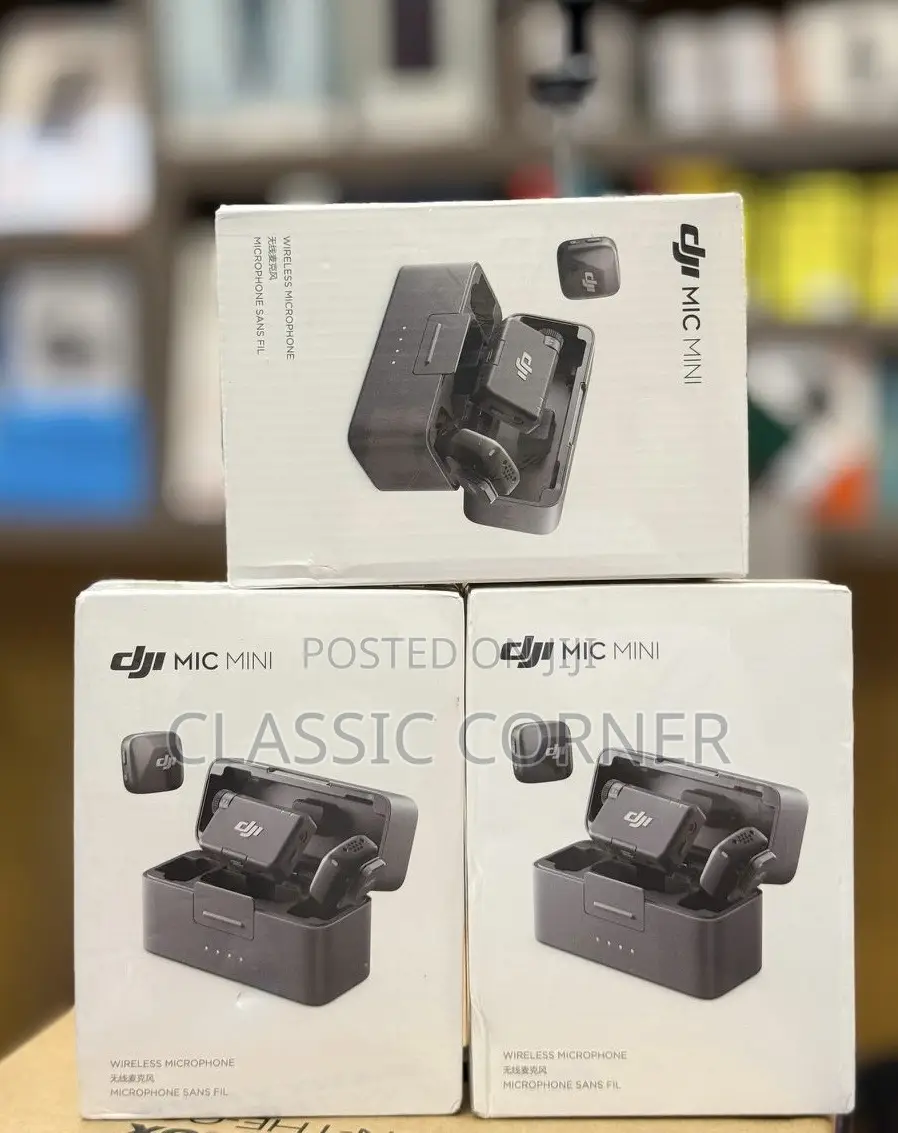 Dji Mini Wireless Microphone With (2tx +1rx)Charging Case