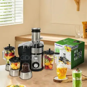 A Bosstech 4-in-1 Juicer and Blender Combo.