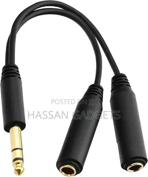 3.5mm Male Jack Y Sprinter Cable 2 Female Jack