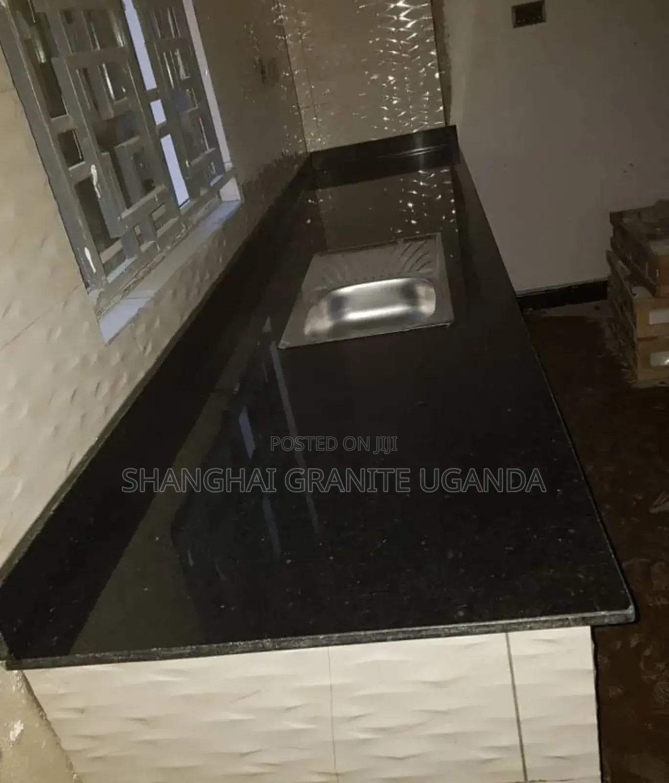 Black Granite Kitchen Counter Top Finishing and Other Colors