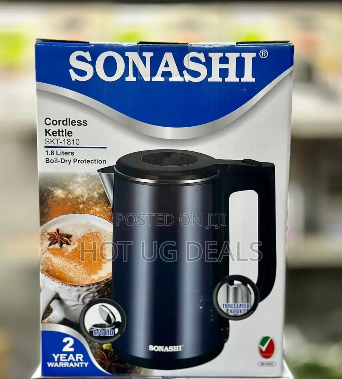 Sonashi 1.8 Litres Cordless Kettle Skt-1810