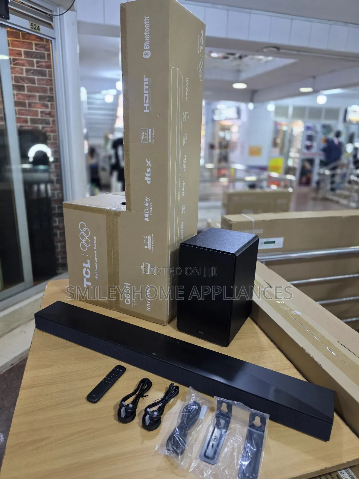 TCL Model Q65h 5.1channel Wireless Soundbar With 580watts Warranty
