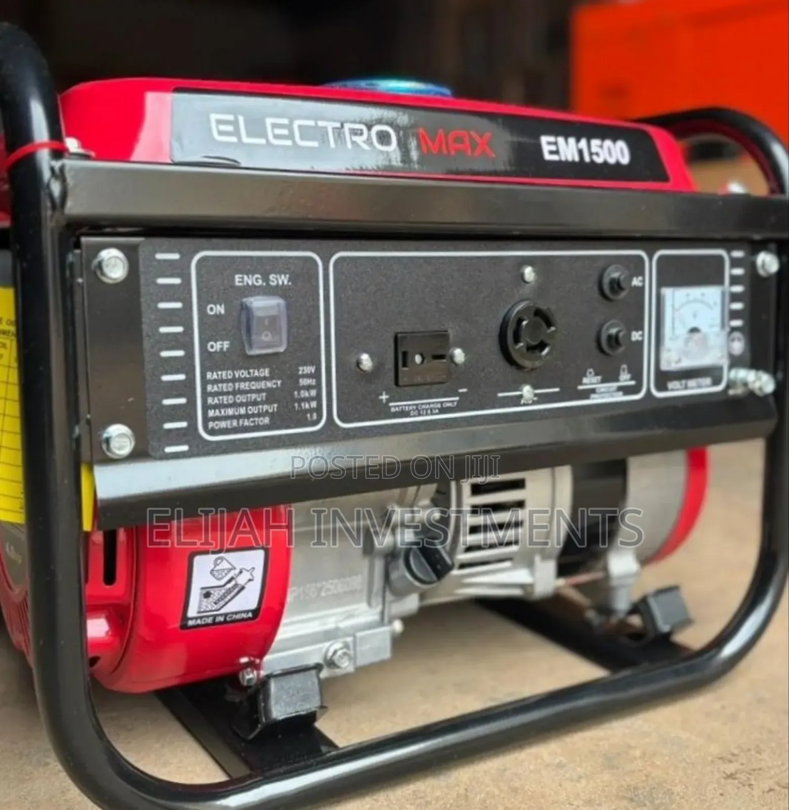 Electromax Em1500 Portable Generator.