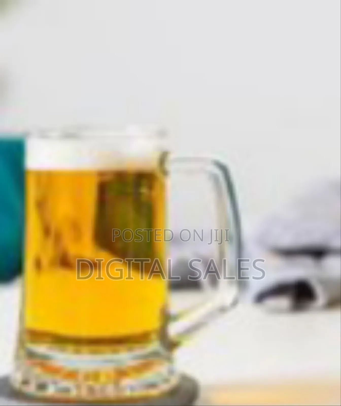 6 Piece Set of Large Beer Glasse