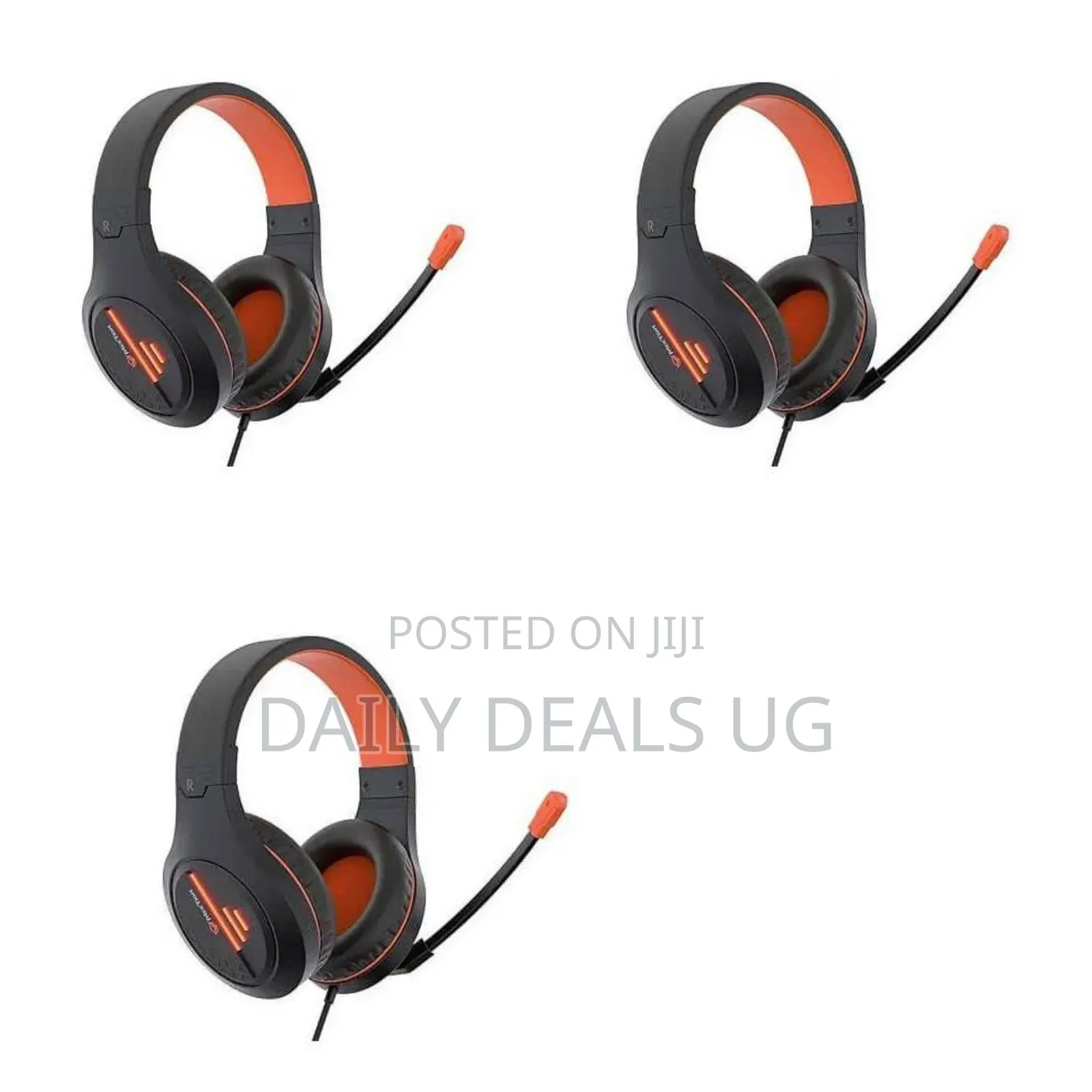 Meetion Mt-Hp021 Stereo Wired Gaming Headset in Black and Orange
