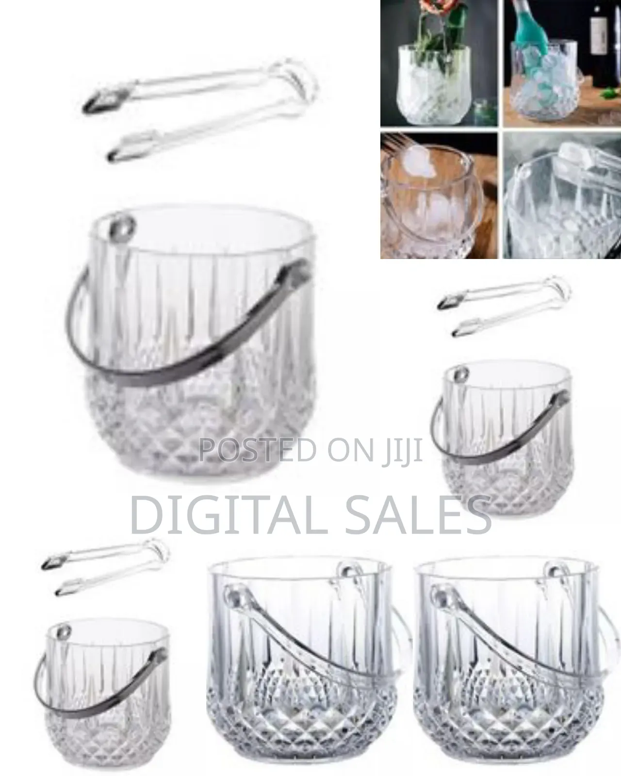 Ice Bucket for Ice Cubes and Drink