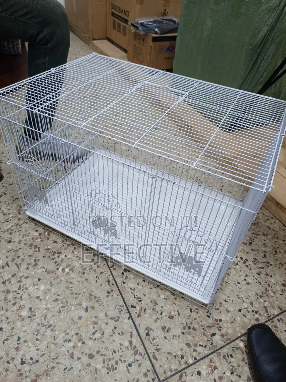 White Metal Bird Cage.