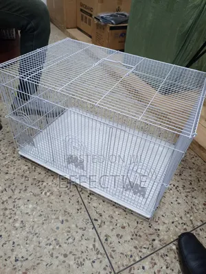 White Metal Bird Cage.