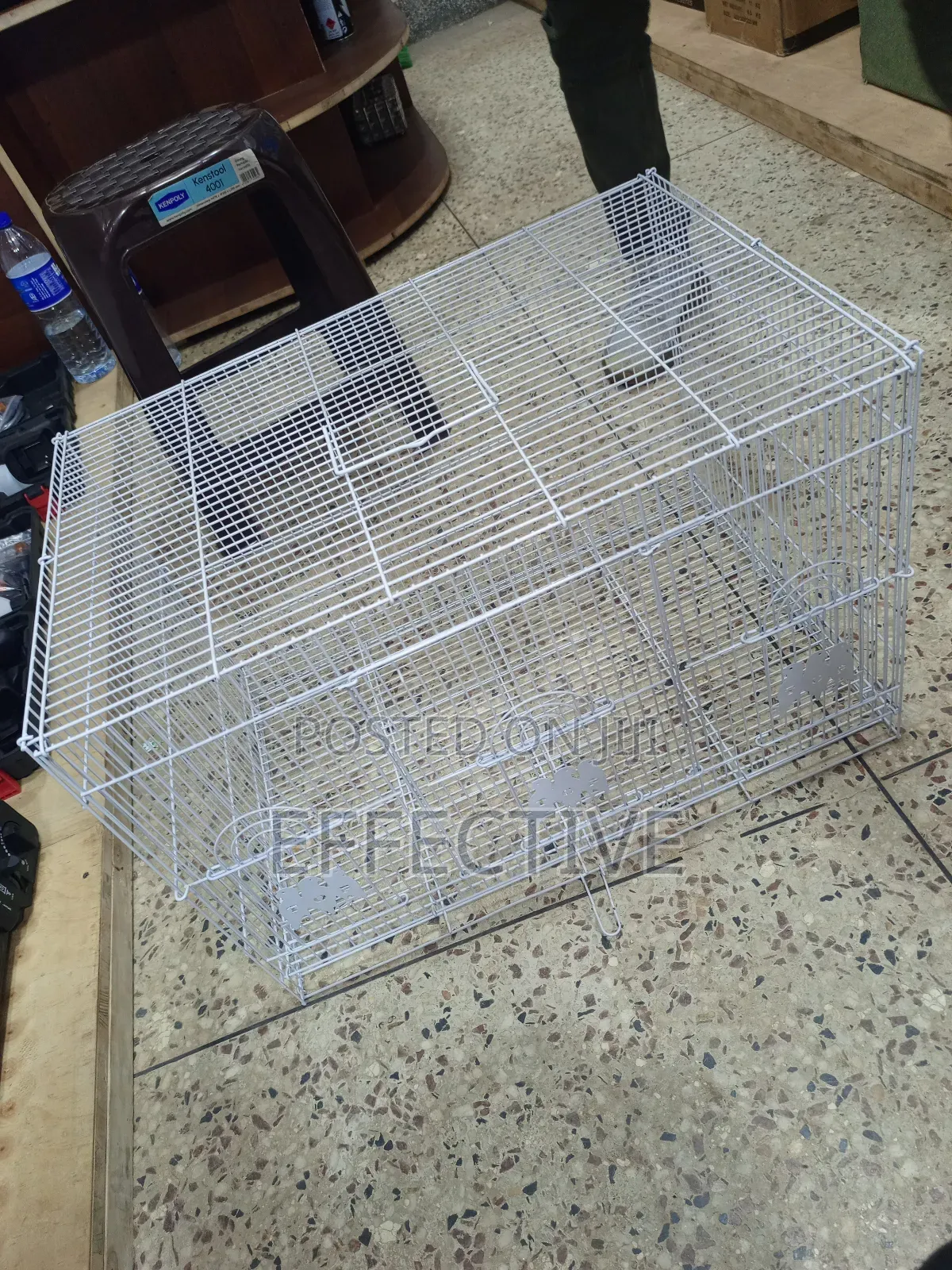 White Metal Bird Cage.