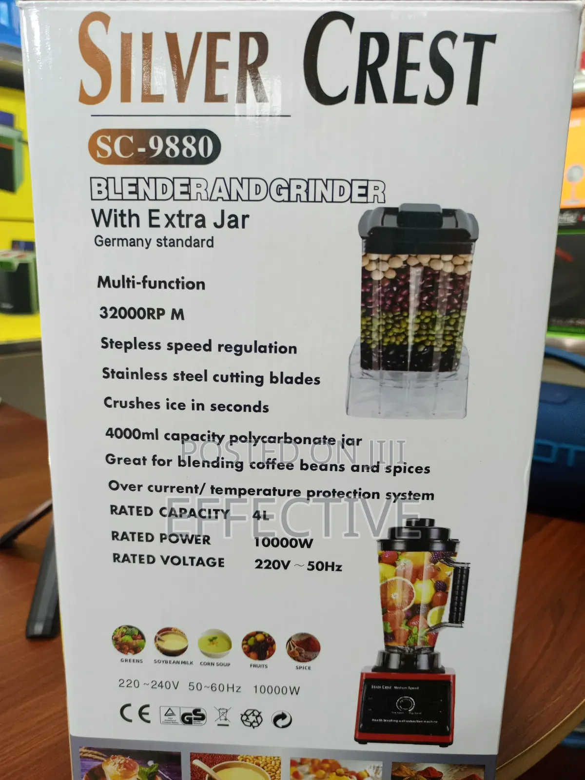 Silver Crest Blender and Grinder 4l.