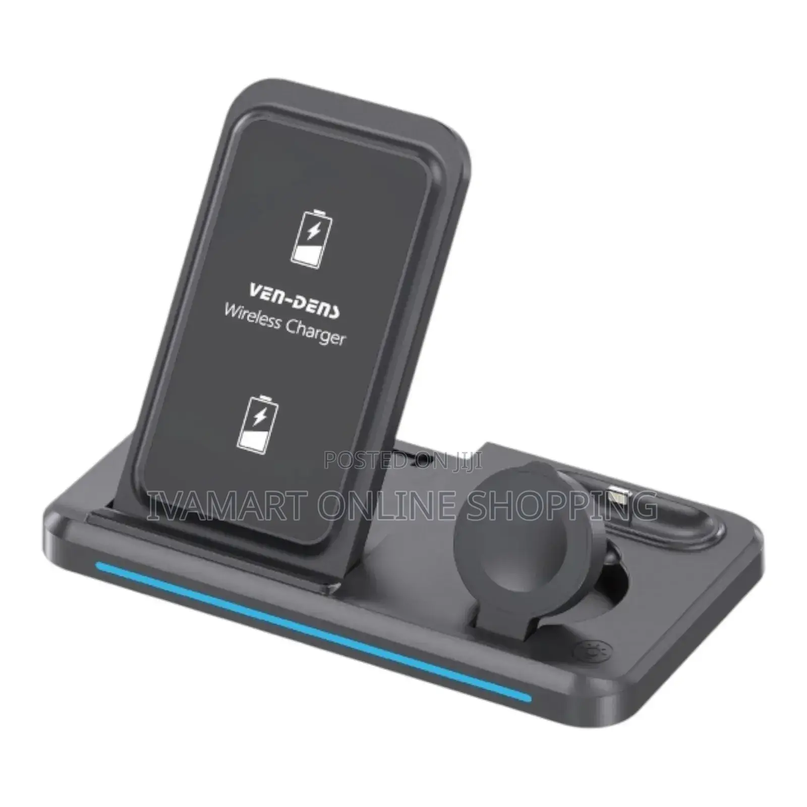 3 in 1 Stand Wireless Fast Charger - Foldable