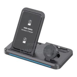 3 in 1 Stand Wireless Fast Charger - Foldable