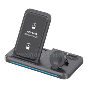 3 in 1 Stand Wireless Fast Charger - Foldable