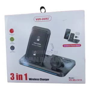 3 in 1 Stand Wireless Fast Charger - Foldable
