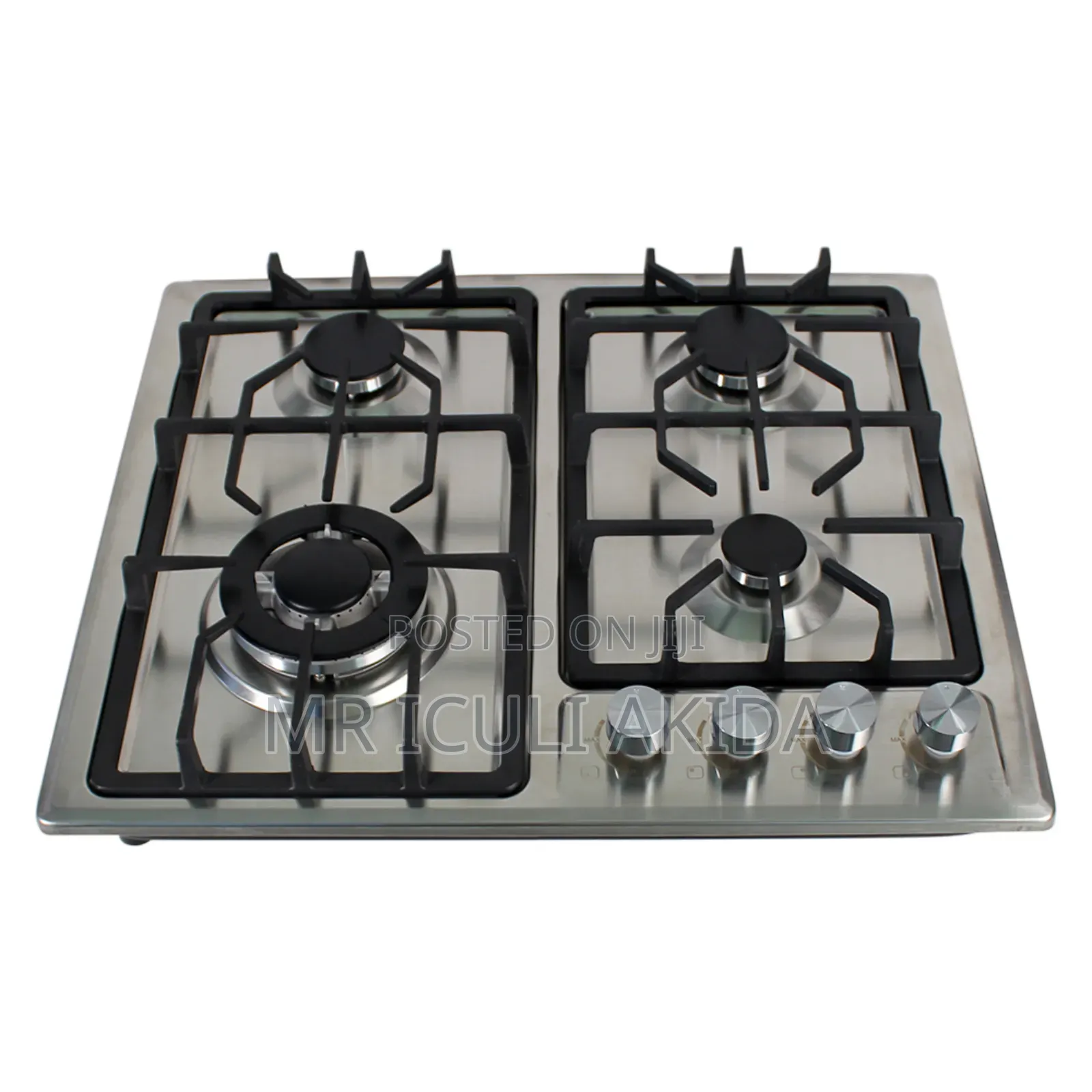 Digiwave Stainless Steel 4-Burner Built-in Gas Hob