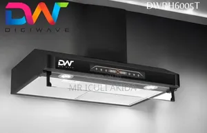 Digiwave 60cm Black Visor Cooker Hood WTH Washable Filters