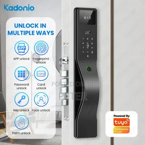 Smart Door Lock With Fingerprint ,Face and Palm Recognition 7 in 1