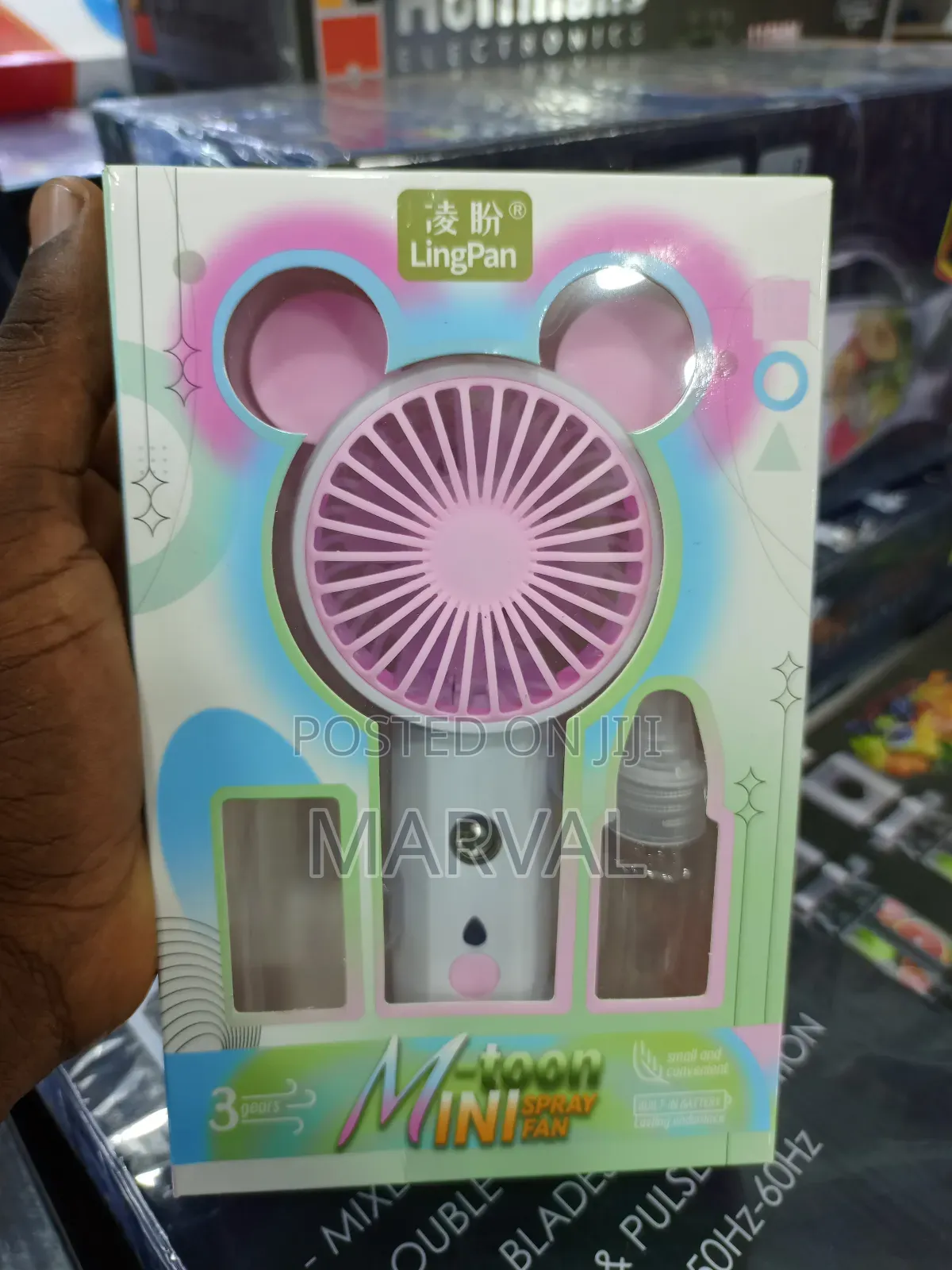 Lingpan 3mini Toon Spray Fan