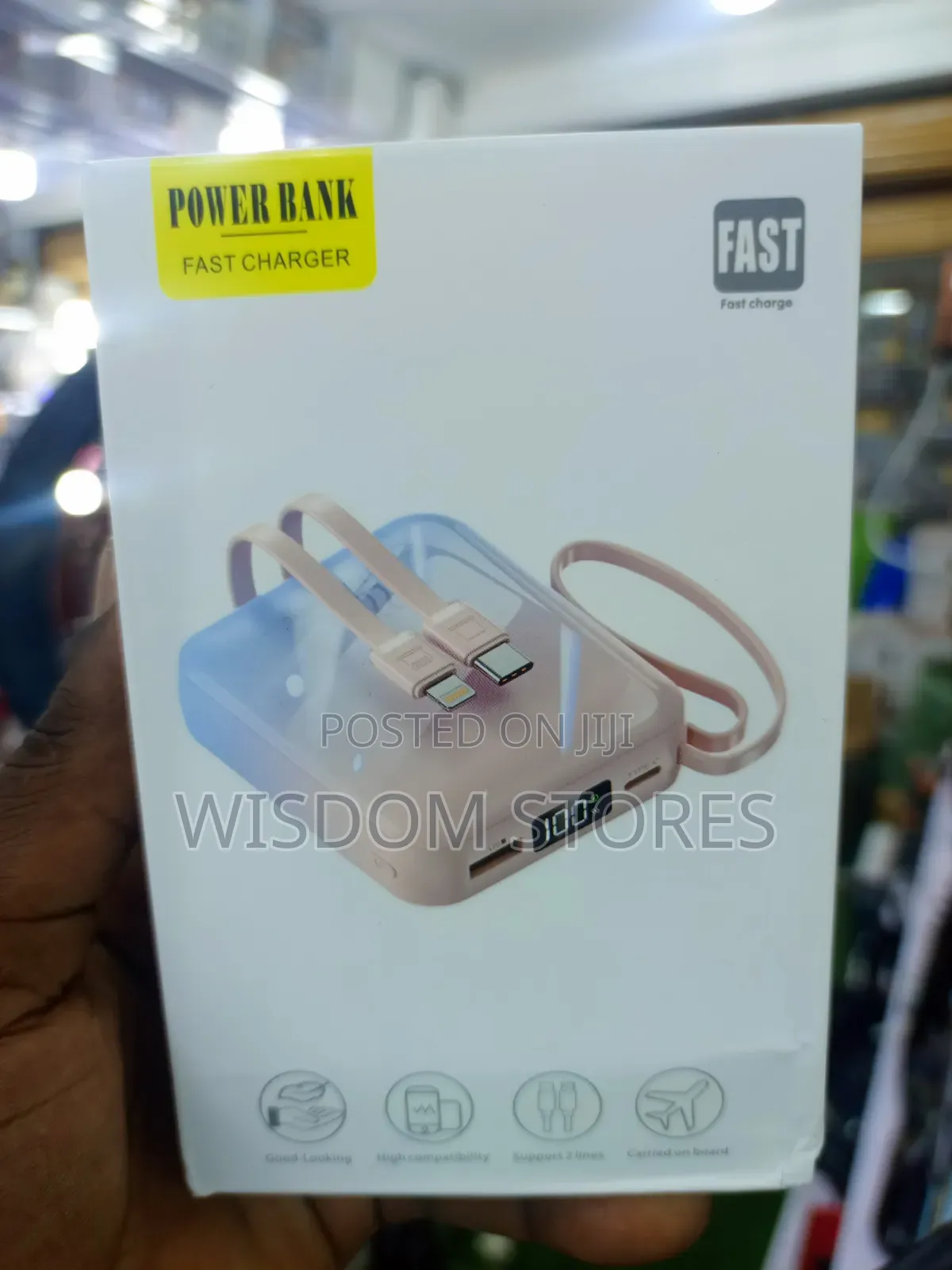 Portable Power Bank With Fast Charging Capabilities.