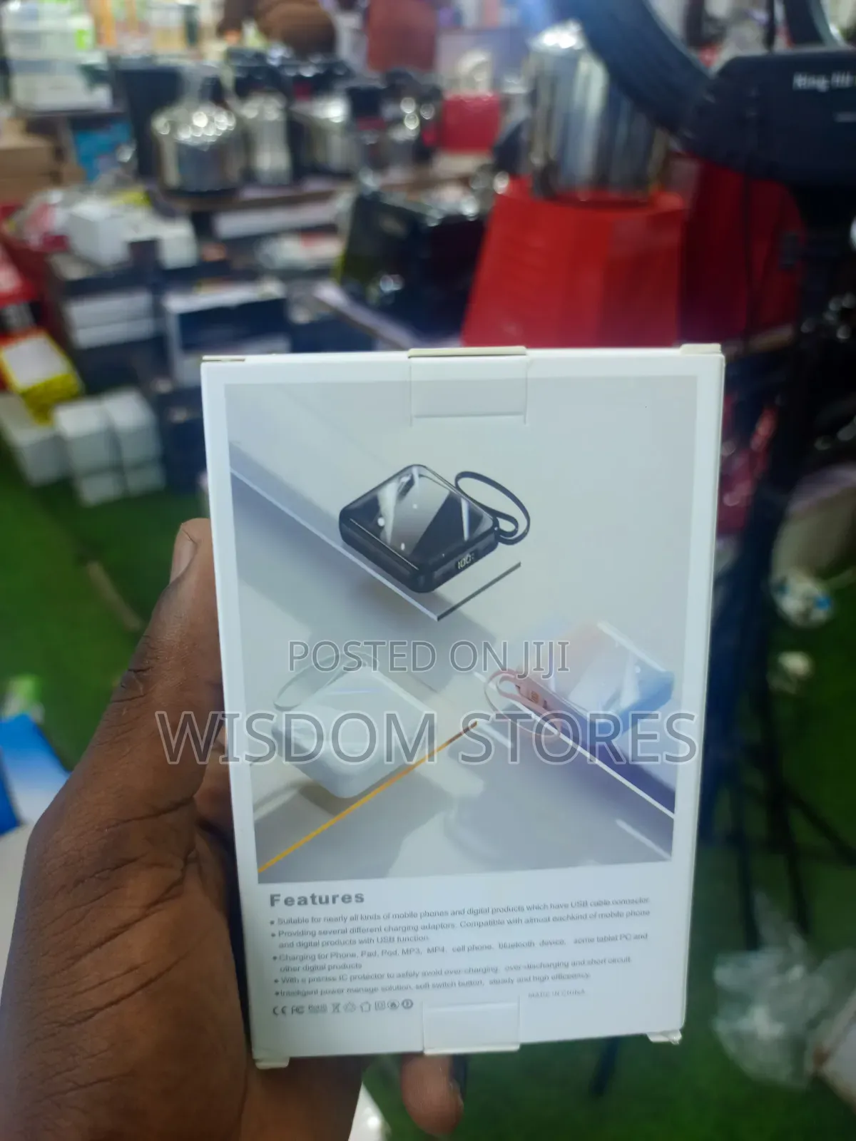 Portable Power Bank With Fast Charging Capabilities.