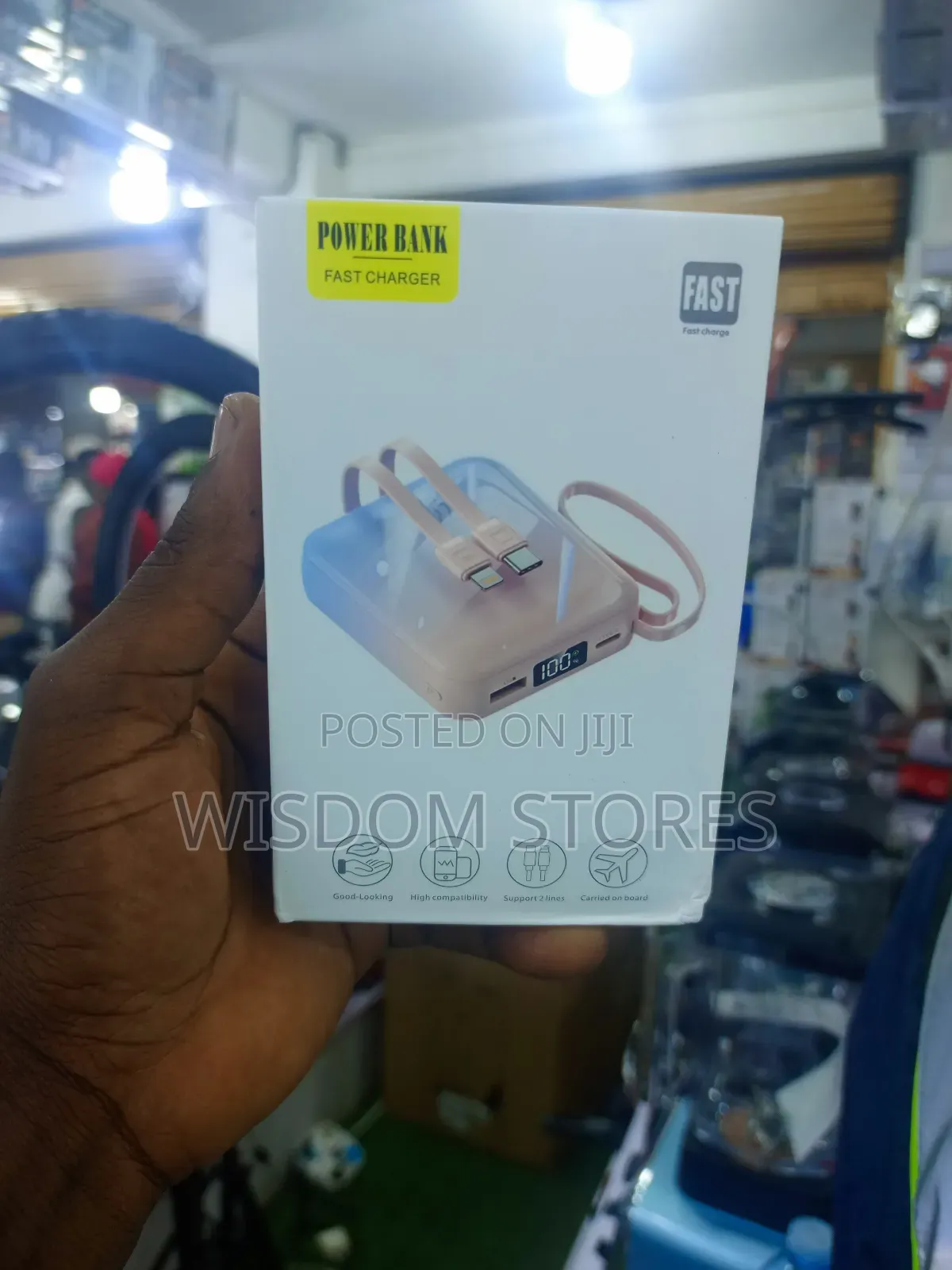 Portable Power Bank With Fast Charging Capabilities.