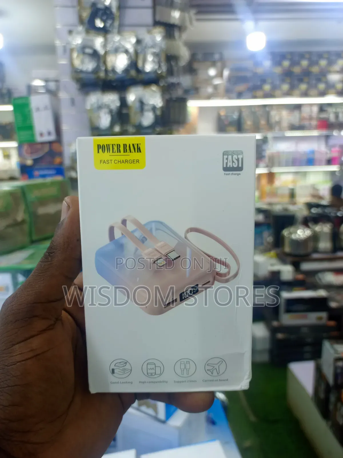 Portable Power Bank With Fast Charging Capabilities.
