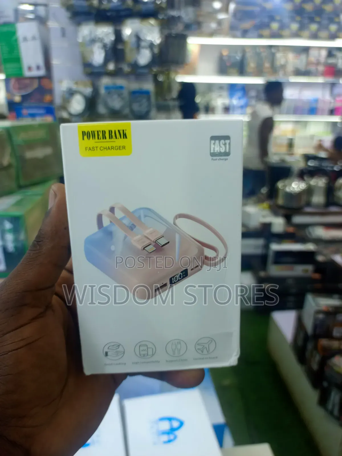 Portable Power Bank With Fast Charging Capabilities.
