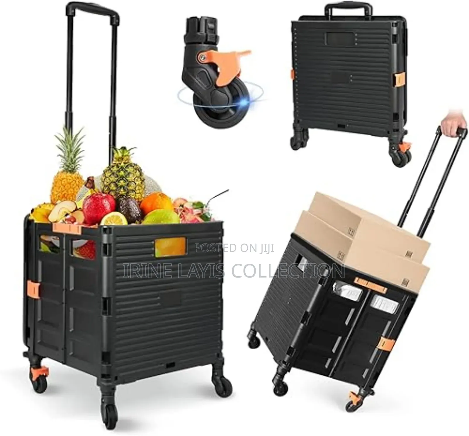 Foldable Rolling Utility Cart/Storage Box