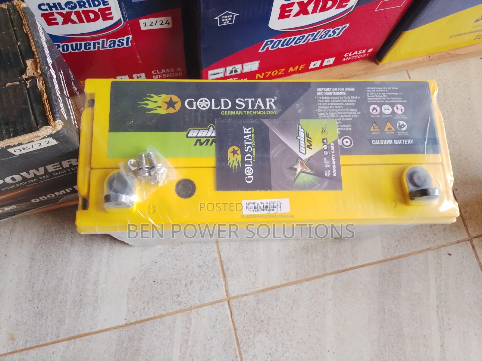 100ah Gold Star Solar Battery
