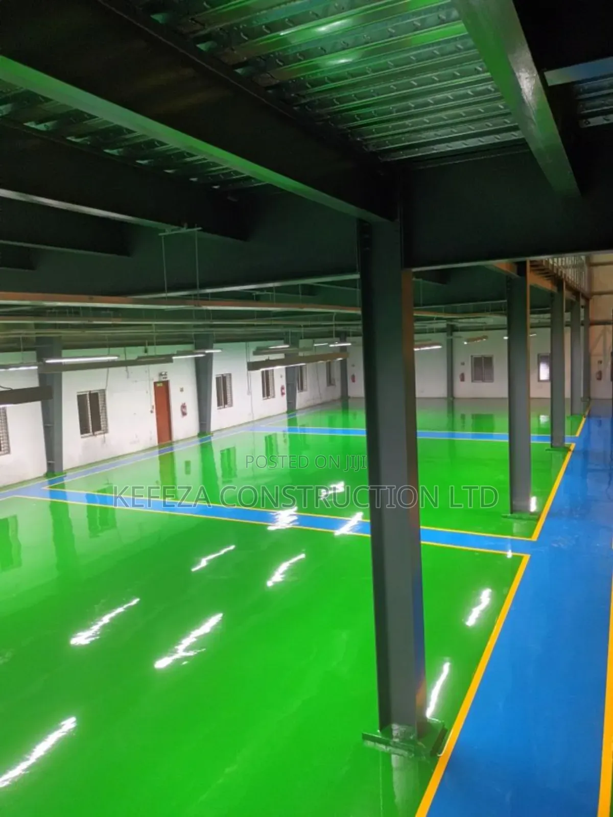 Industrial Ware House With Epoxy on Its Floor