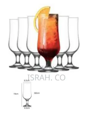 6 Piece Set of Large Glasses