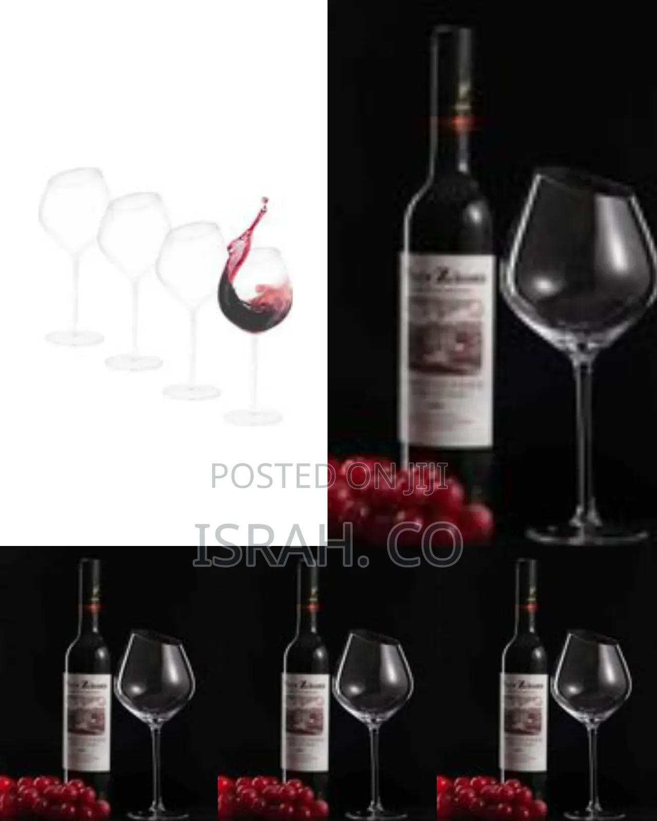 6 Piece Set of Large 'Red Wine' Glasses