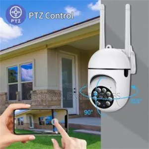 Outdoor Wi-Fi PTZ (Pan-Tilt-Zoom) Security Camera.