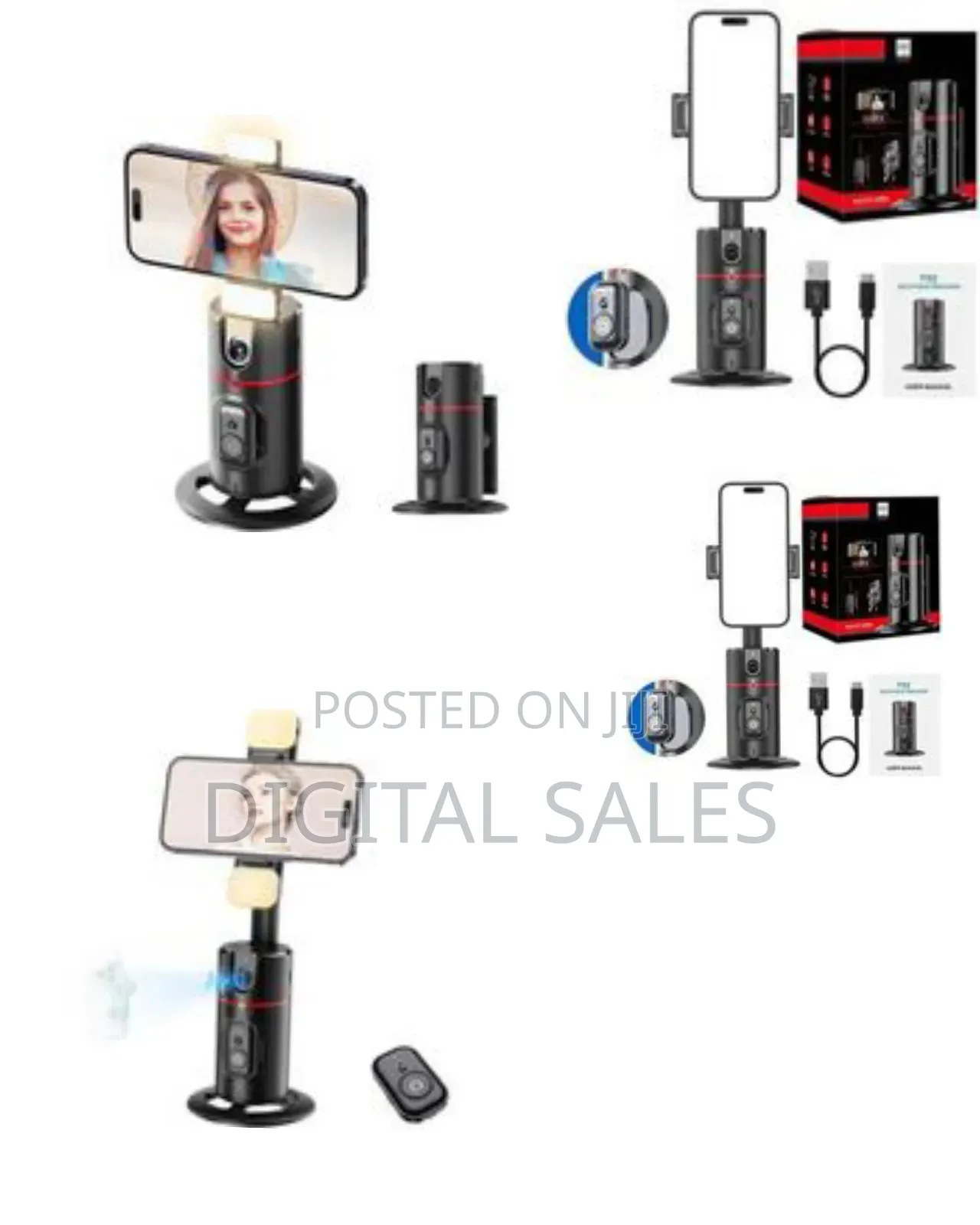 P02 Ai Intelligent Tracker 360° Rotating Auto Face Tracking Phon