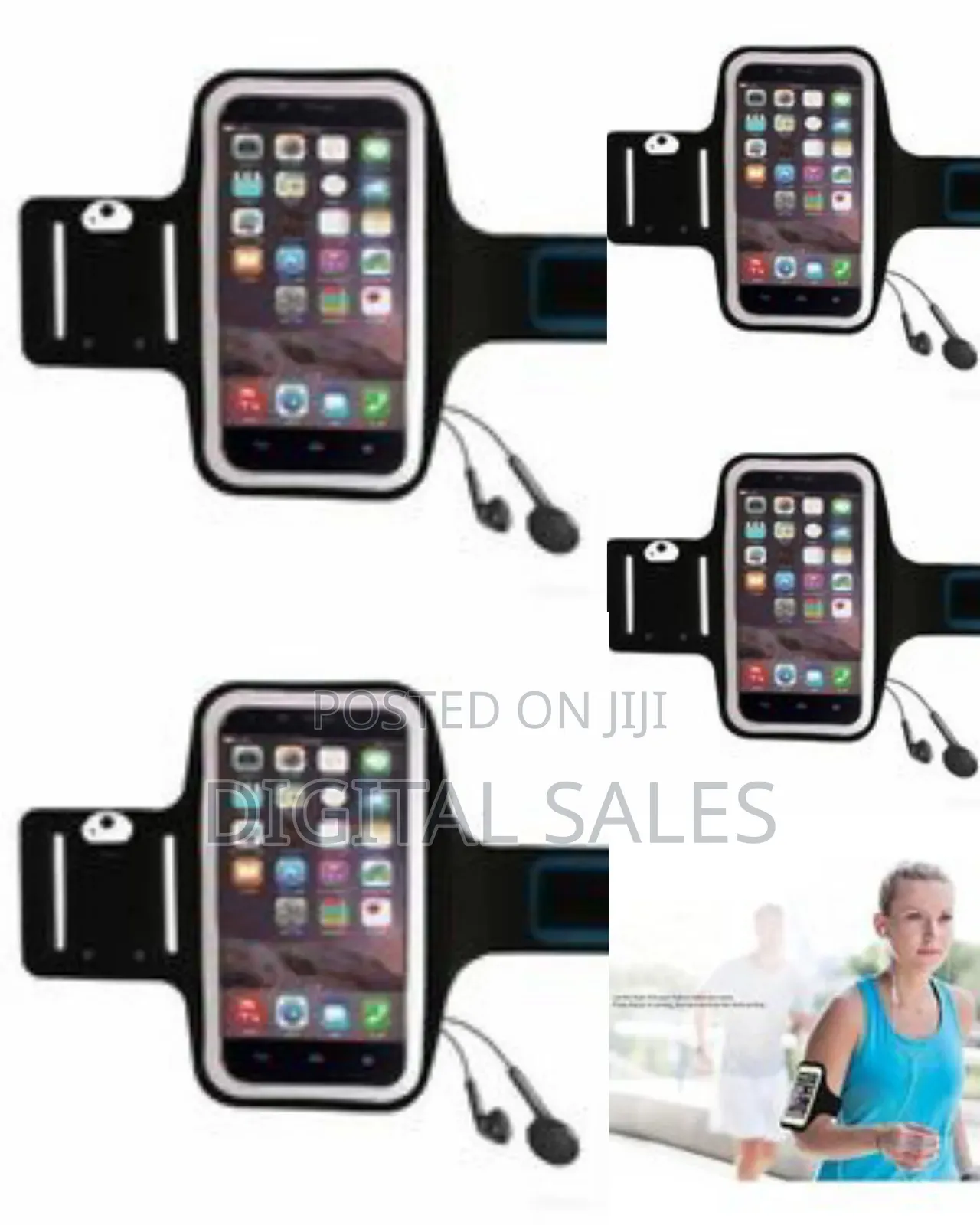 Armband With Key Holder for Smartphones