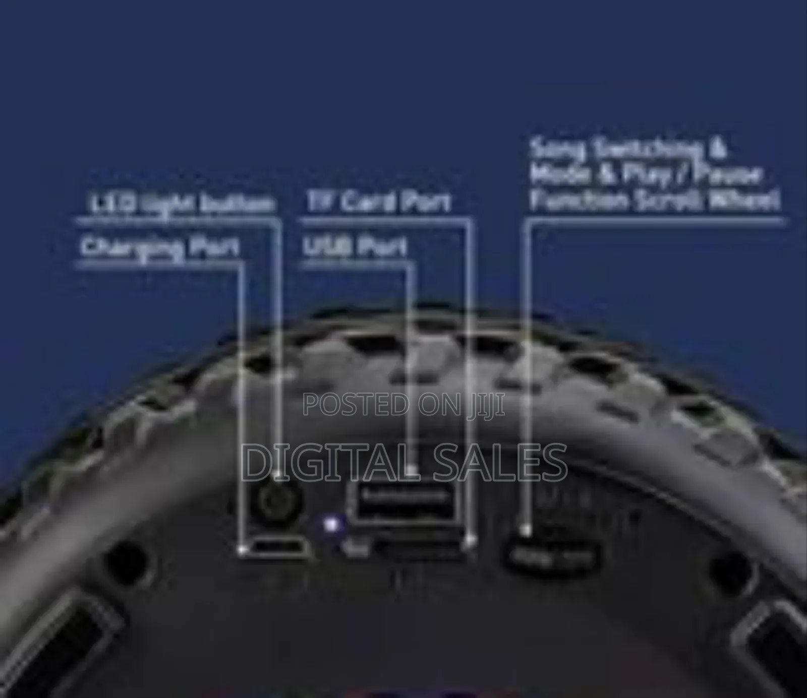 Wireless Portable Bluetooth Speaker Designed Like a Car Tyre