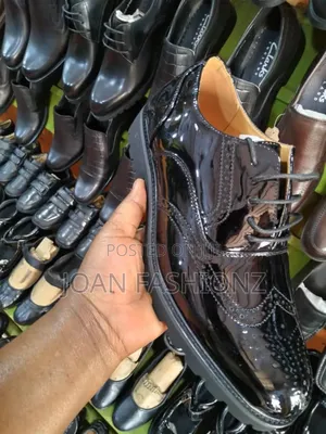 Stylish Men's Shinny Oxfords _Black