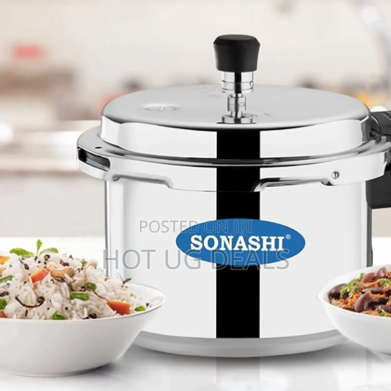 Sonashi 3 Liters Non Electric Heavy-base Aluminium Pressure Cooker