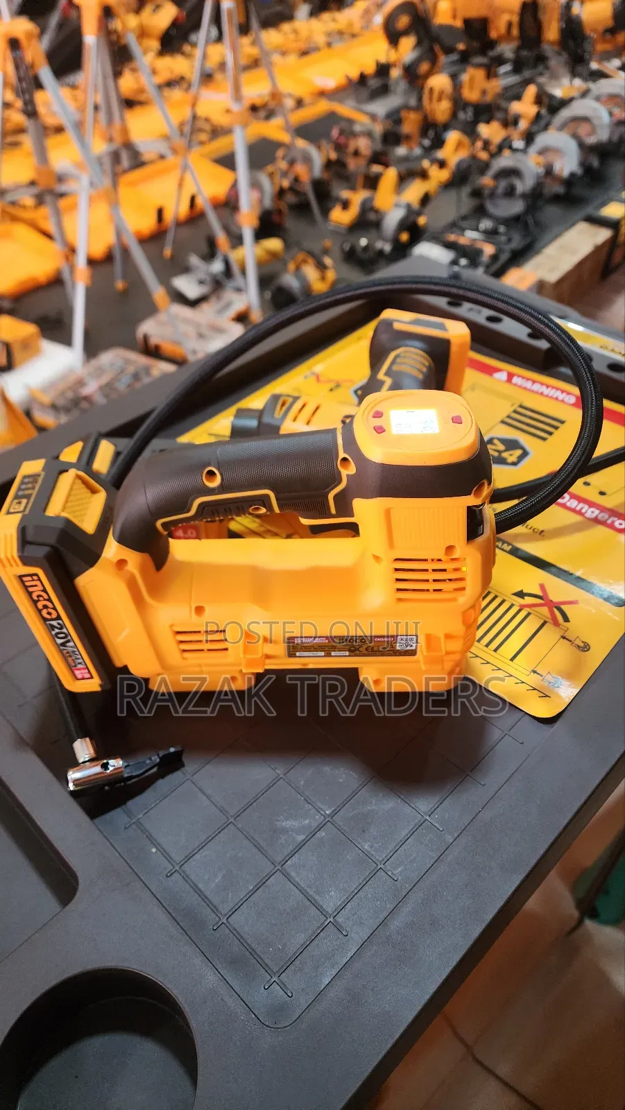 Ingco Cordless 20v Lithium-Ion Automotive Compressor 160psi