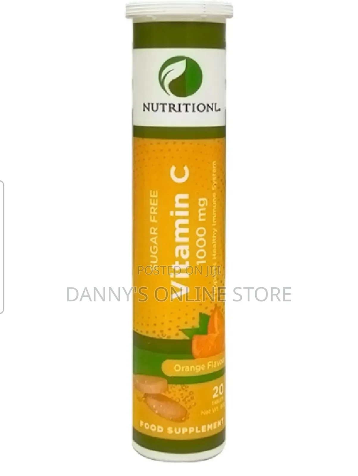 Vitamin C 1000mg, Orange Flavor, 20 Effervescent Tablets