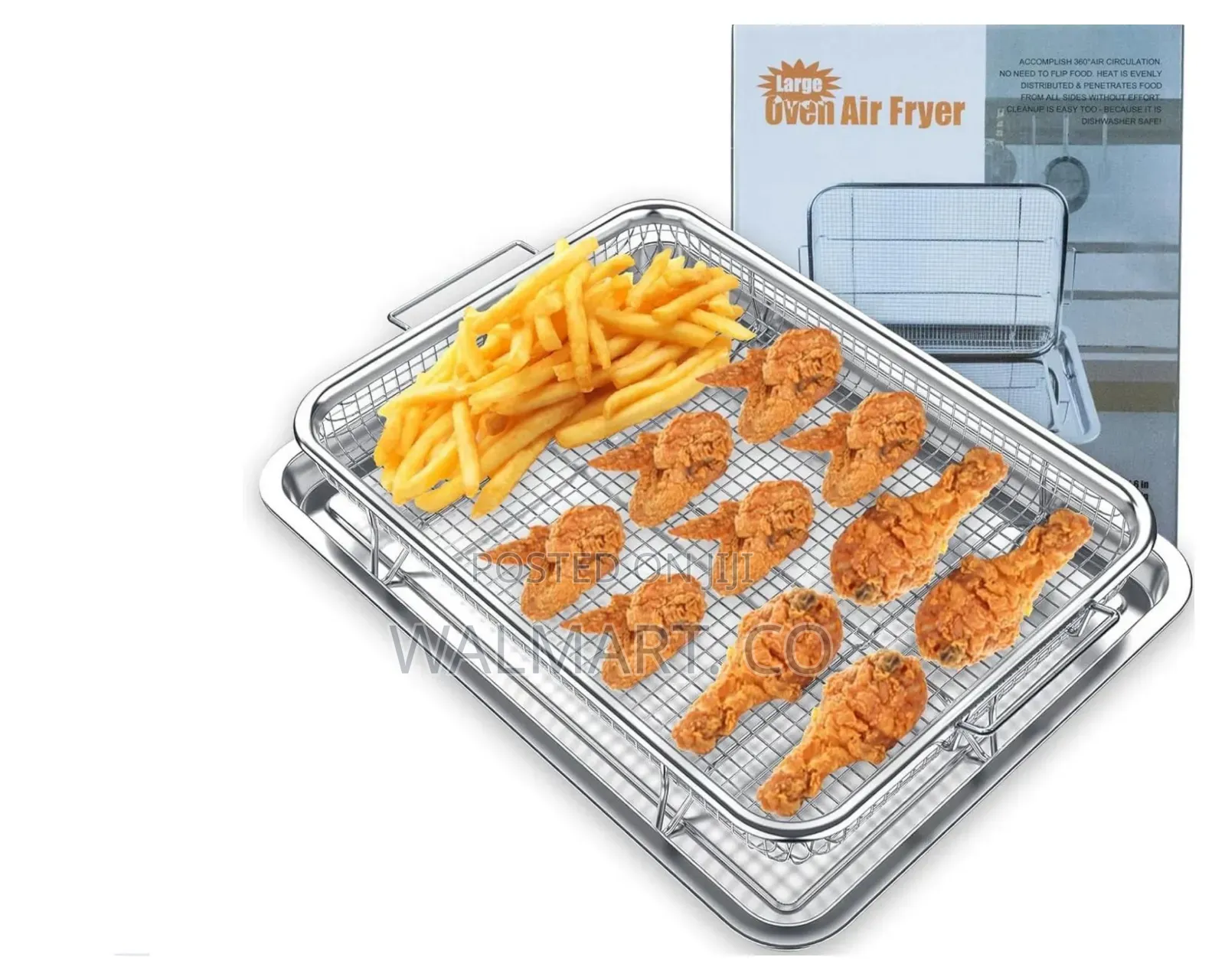 Stainless Steel Non Stick Air Fryer Basket