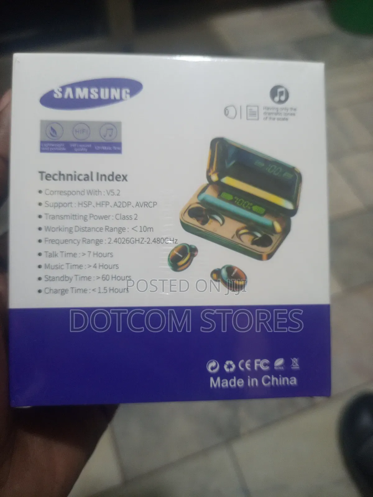 Samsung Air F9 Pro+ Wireless Bluetooth Earbuds.