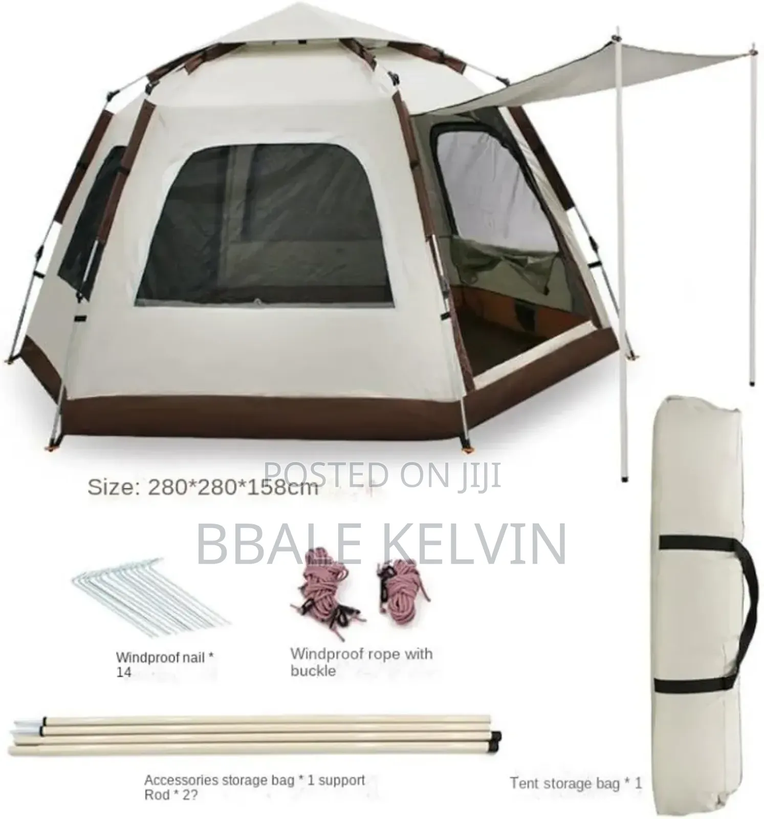 6 People Camping Tent Instant Auto Beach Shelter Sun Shade Picnic