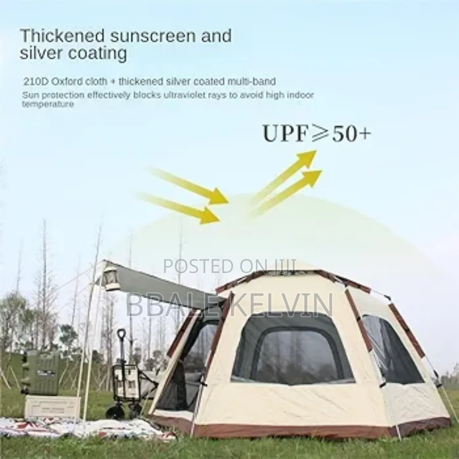 6 People Camping Tent Instant Auto Beach Shelter Sun Shade Picnic