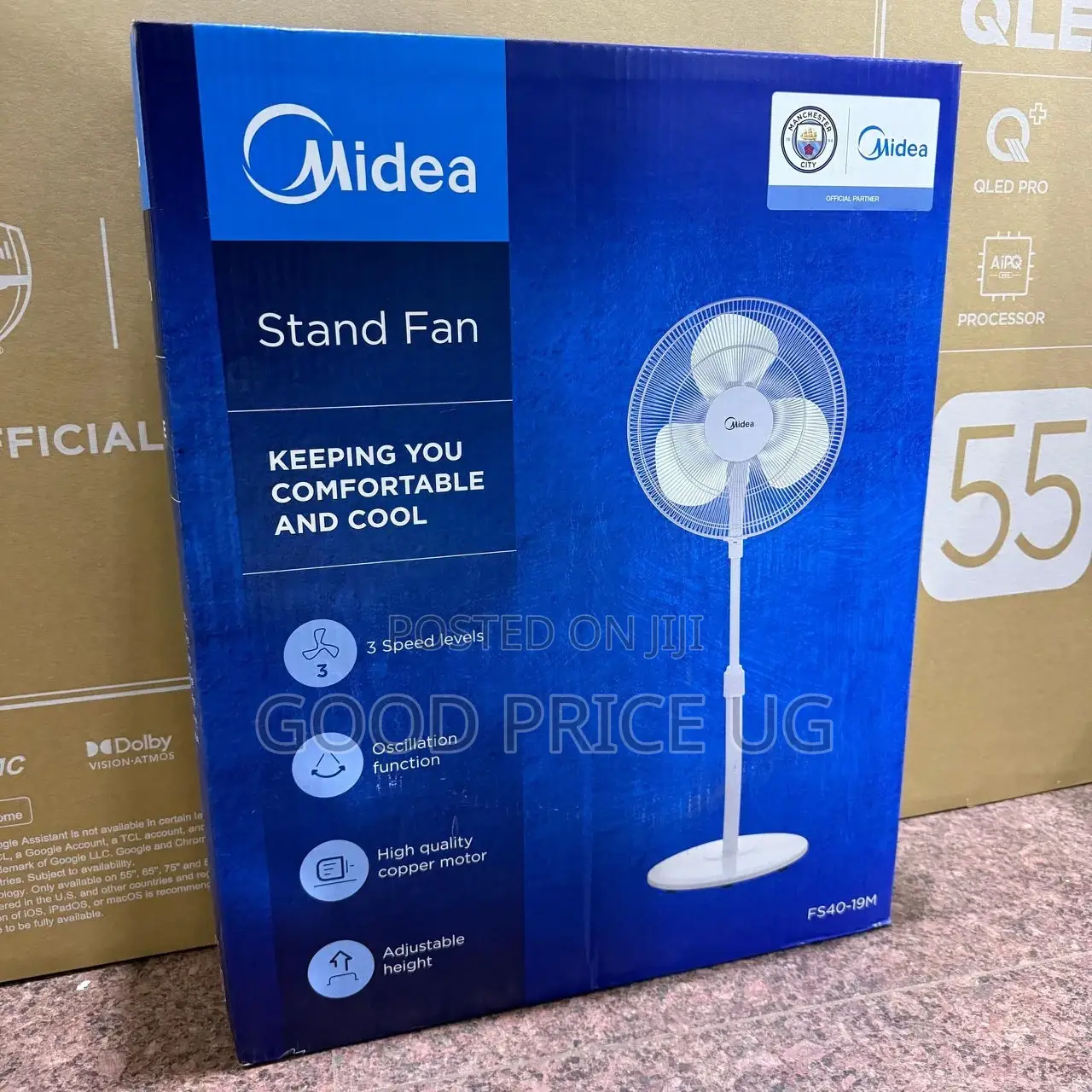 Midea Fs40-19m 16-Inch Adjustable Stand Fan