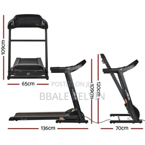 Home and Commercial Treadmill With Speakers, Usb Port, Dumbells