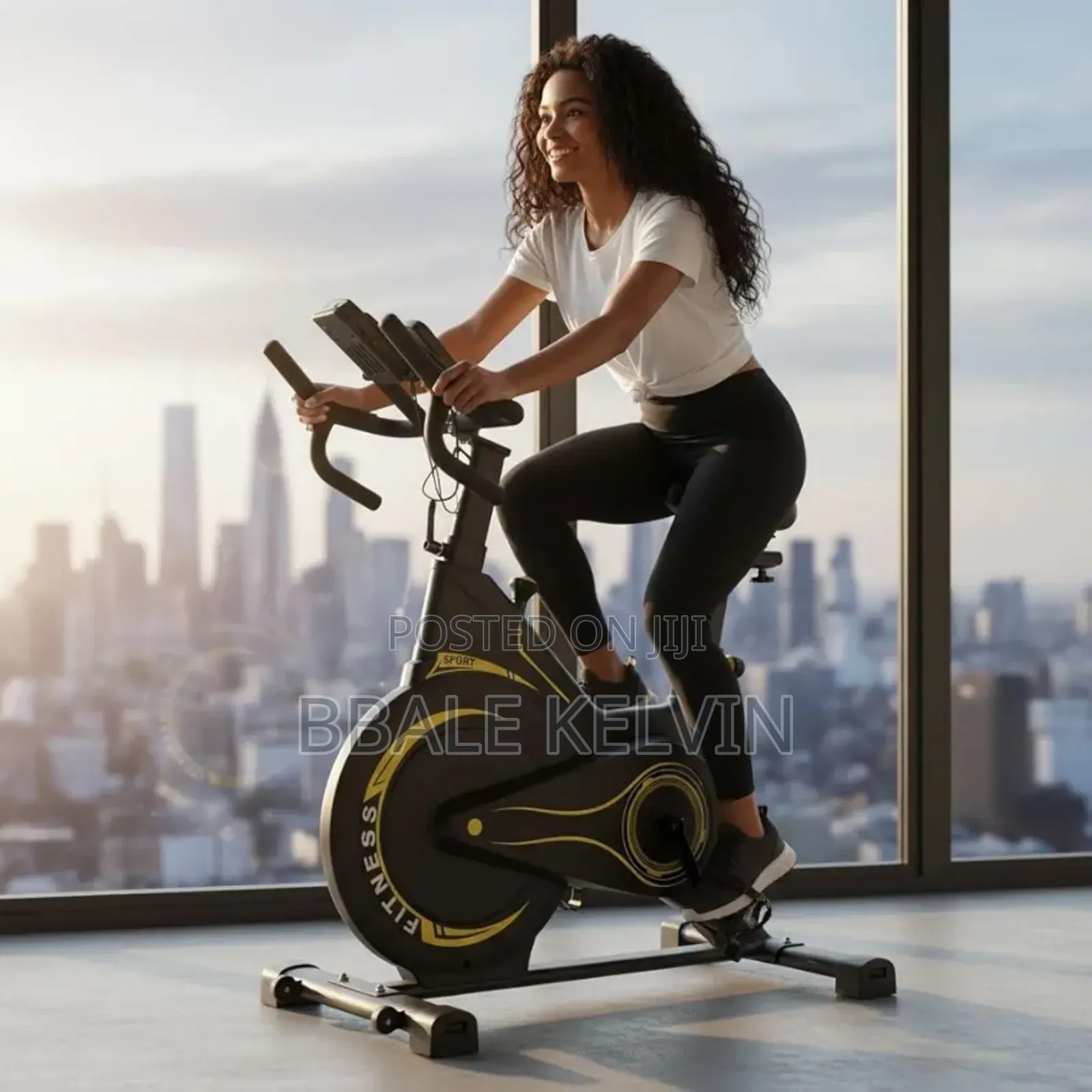 Spinning Bike Exercise Bike for Home Gym, Static Bicycle