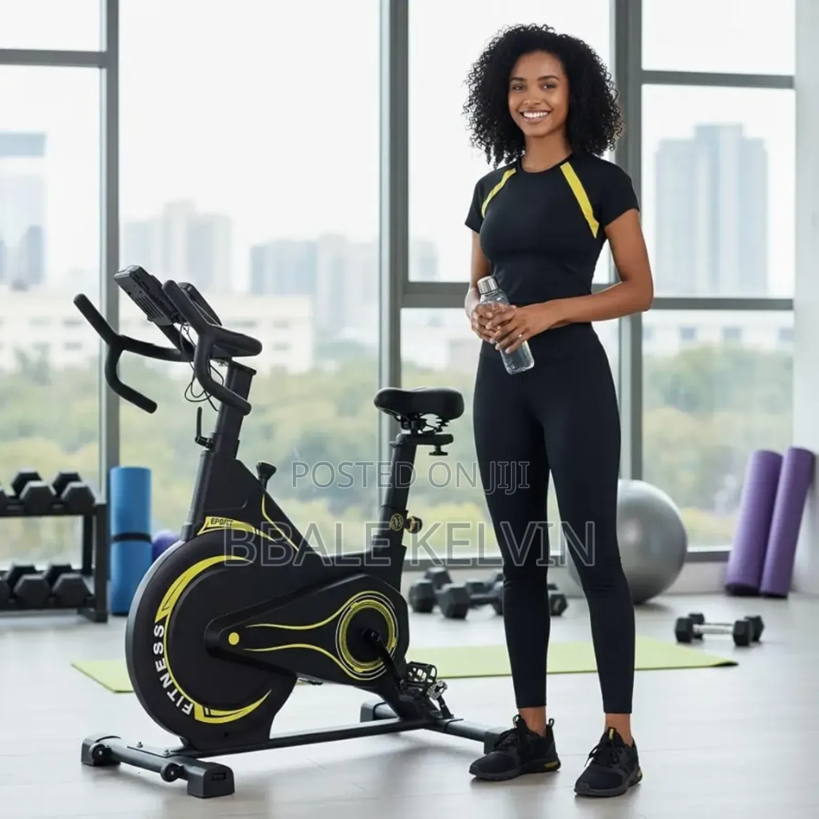 Spinning Bike Exercise Bike for Home Gym, Static Bicycle