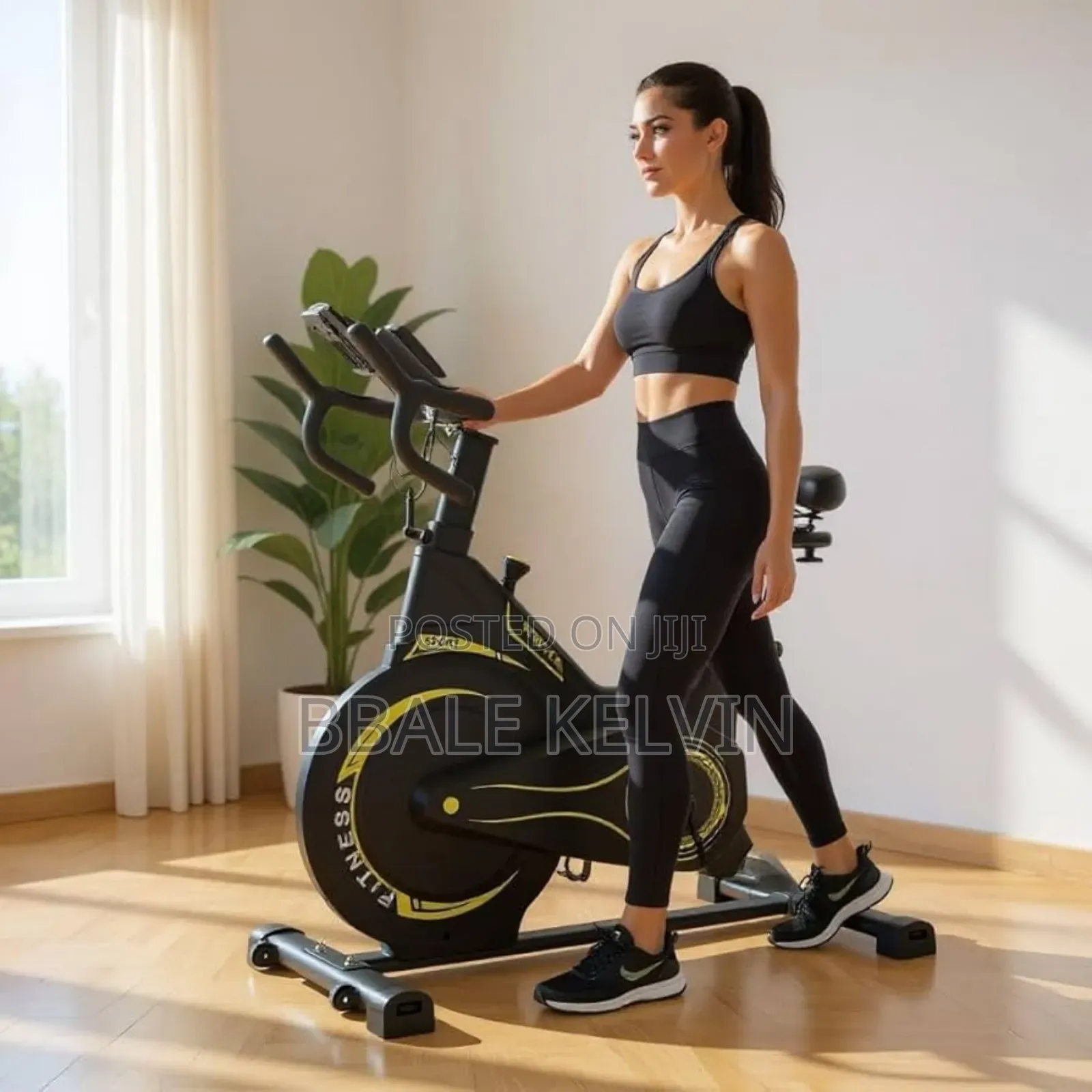 Spinning Bike Exercise Bike for Home Gym, Static Bicycle